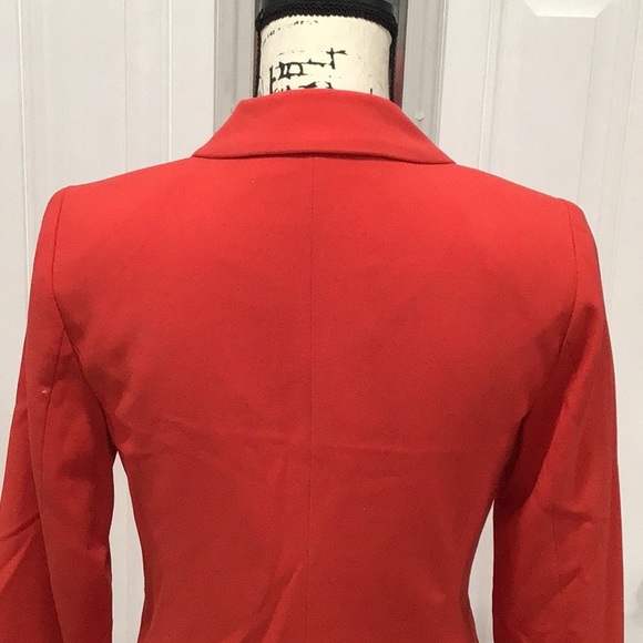 EUC. Kenzie Red Orange Blazer Size S P2P 17.5” - Picture 9 of 11